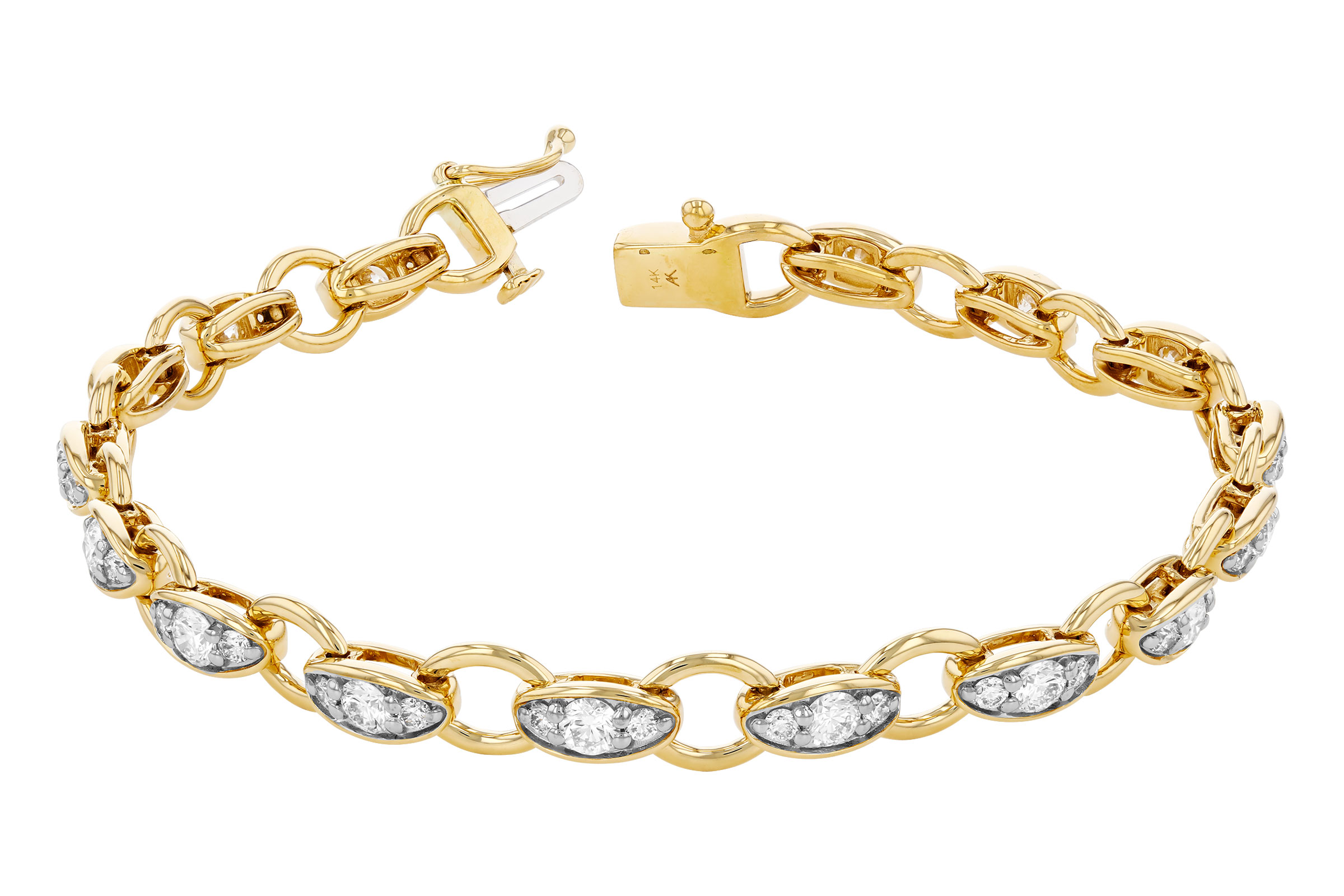 E321-65436: BRACELET 2.20 TW (7")