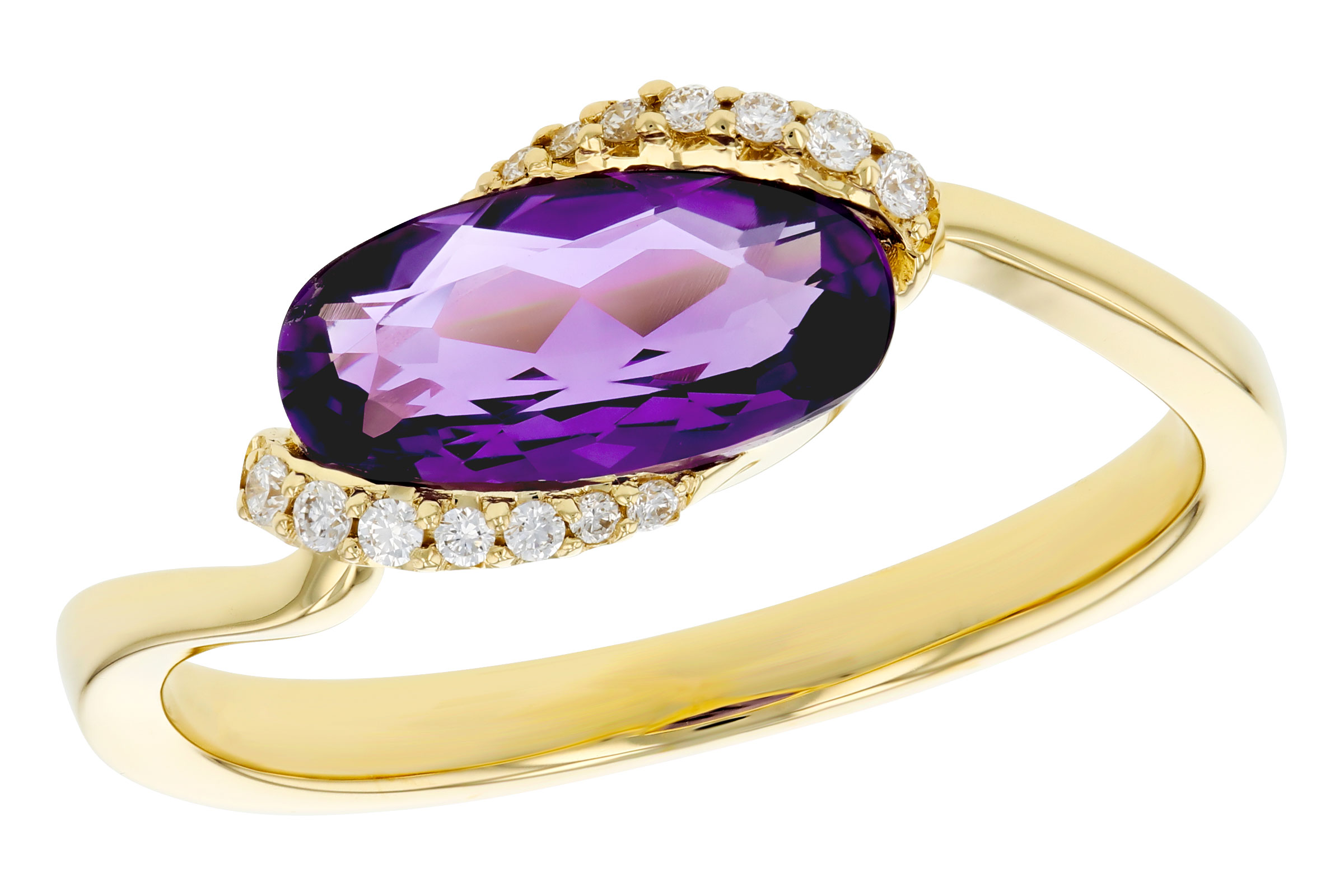 E321-66318: LDS RG 1.07 TW AMETHYST 1.13 TGW (10x5MM AMY)