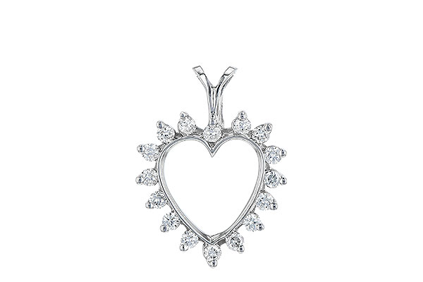 F052-58164: HEART PENDANT .23 TW
