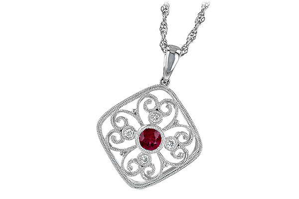 F232-57227: NECKLACE .28 RUBY .34 TGW