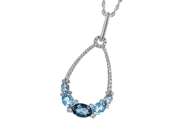 F233-49945: NECK 1.76 BLUE TOPAZ 1.96 TGW