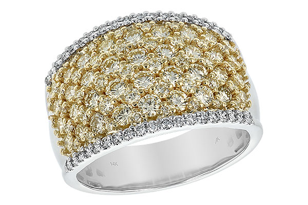 F235-29945: LDS DIA WED RG 1.82 YELLOW DIAS 2.02 TW