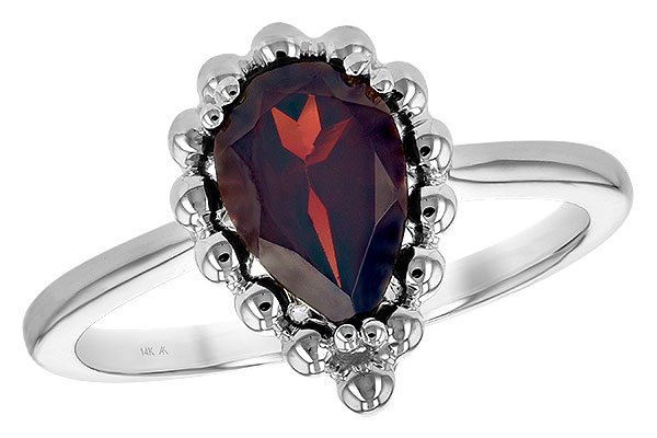 F235-31800: LDS GARNET RING 1.38 CT