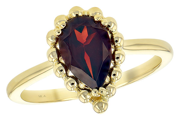 F235-31800: LDS GARNET RING 1.38 CT