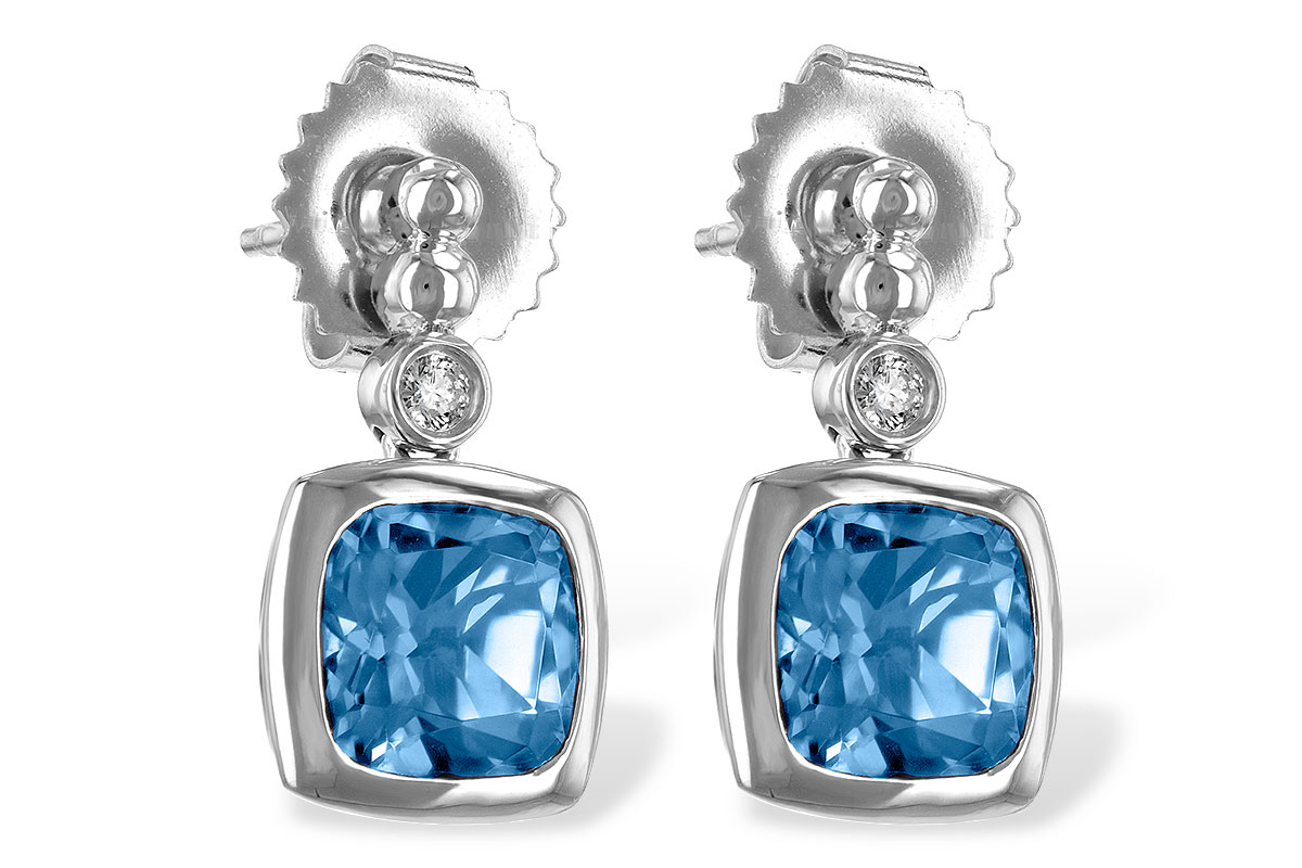 F235-32664: EARR 1.76 BLUE TOPAZ 1.80 TGW