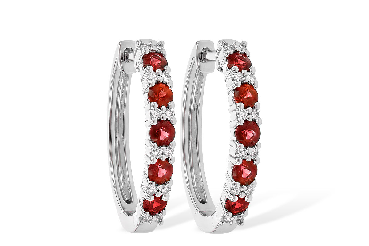 F236-22709: EARR .90 RUBY 1.08 TGW
