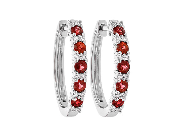 F236-22709: EARR .90 RUBY 1.08 TGW