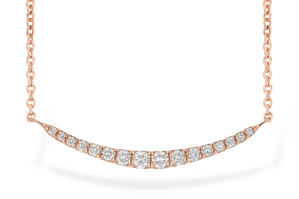 F236-23627: NECKLACE .20 TW (16 STONES)