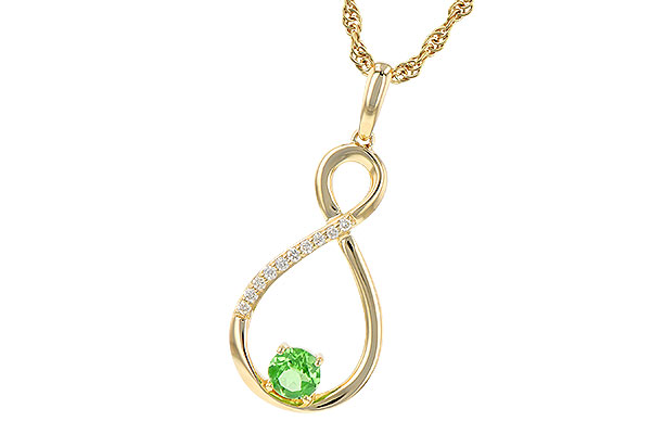F236-26327: NECK .25 GREEN GARNET .30 TGW