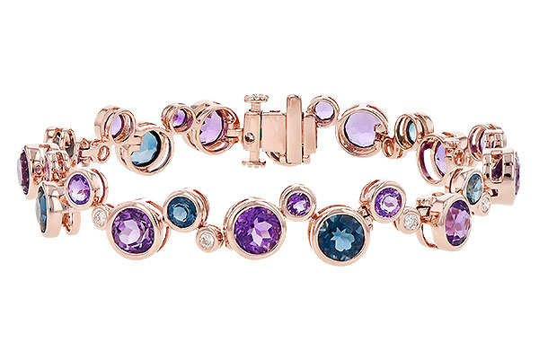 F318-98109: BRACELET 13.90 SEMI-PREC 14.20 TGW