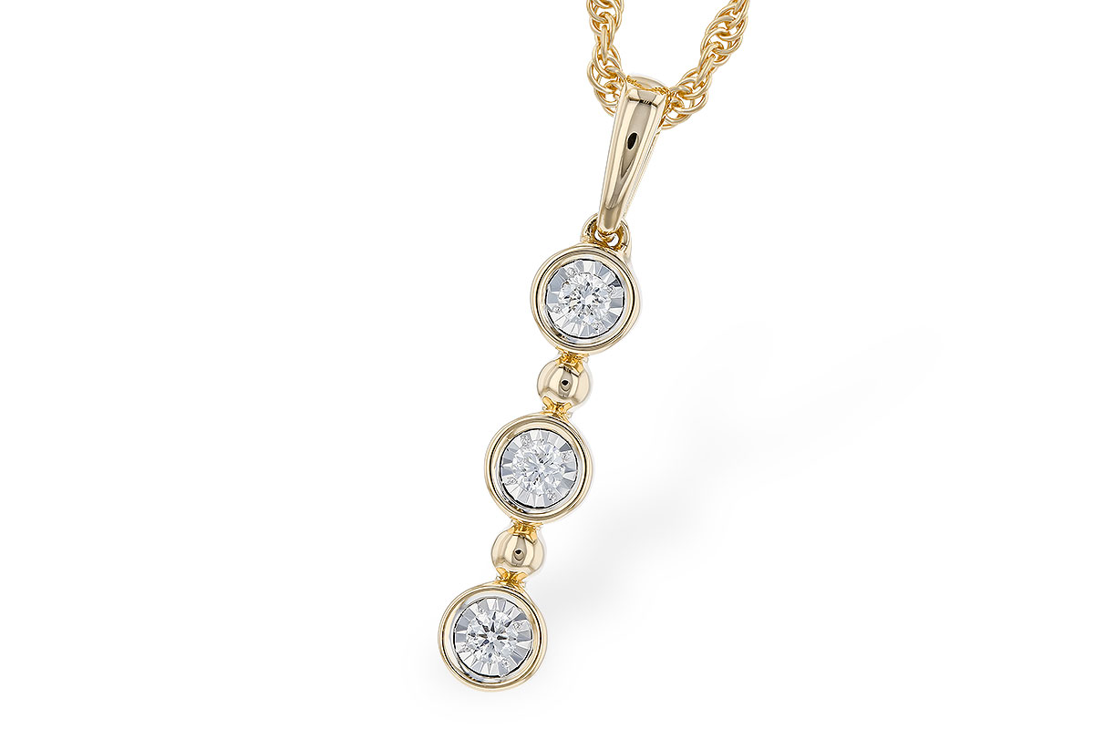 F319-85418: NECKLACE .08 TW