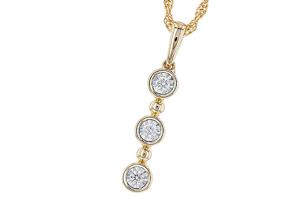 F319-85418: NECKLACE .08 TW