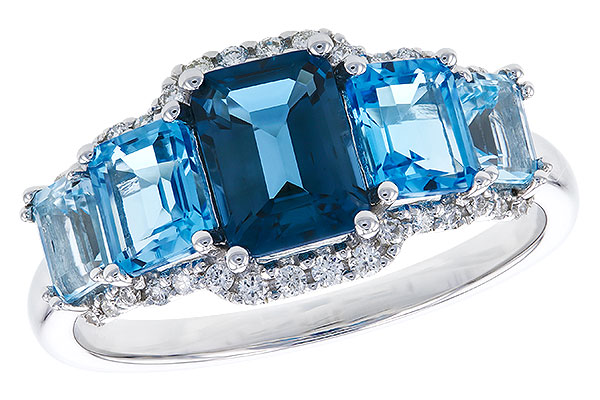 F319-85436: LDS RG 2.15 TW BLUE TOPAZ 2.30 TGW