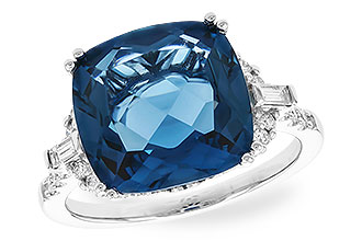 F319-86345: LDS RG 9.00 LONDON BLUE TOPAZ 9.25 TGW (12MM LBT)