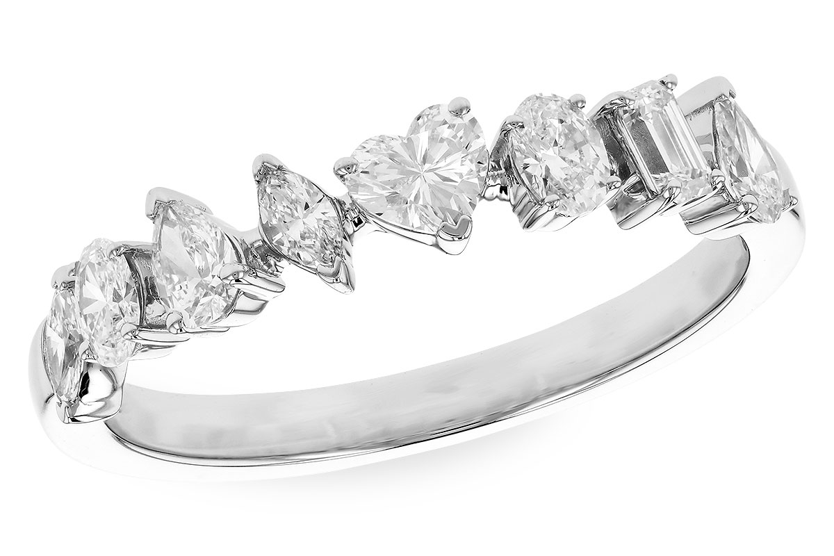 F319-87236: LDS DIA WED RG .69 TW FANCY CUT DIAS