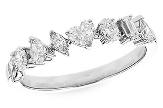 F319-87236: LDS DIA WED RG .69 TW FANCY CUT DIAS