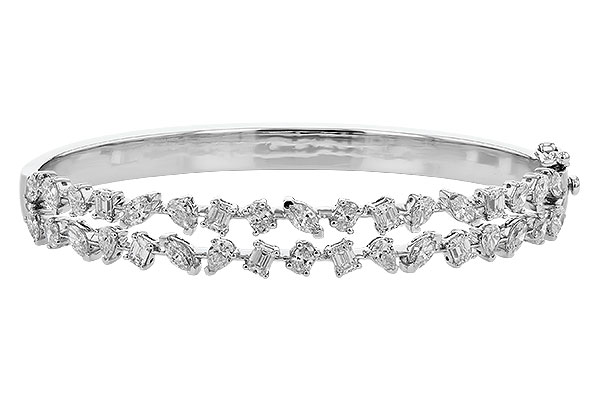 F319-89991: BANGLE 3.50 TW FANCY CUT DIAS