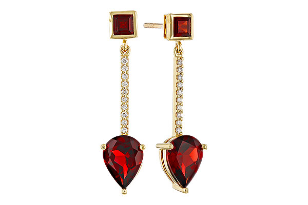 F320-75373: EARRINGS 2.70 TW GARNET 2.77 TGW