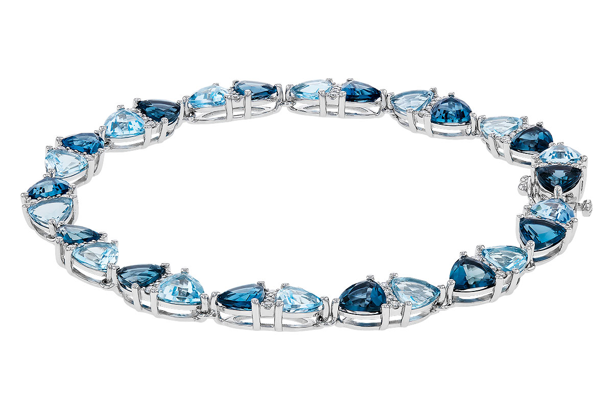 F320-75418: BRACELET 12.20 BLUE TOPAZ 12.50 TGW (7")