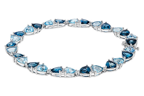 F320-75418: BRACELET 12.20 BLUE TOPAZ 12.50 TGW (7")