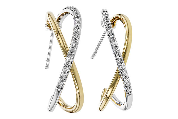 F320-75436: EARRINGS .50 TW