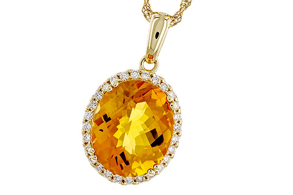 F320-76327: NECKLACE 3.85 CITRINE 4.07 TGW (12x10MM OV)