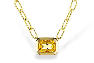 F320-79064: NECKLACE .86 CITRINE (18")
