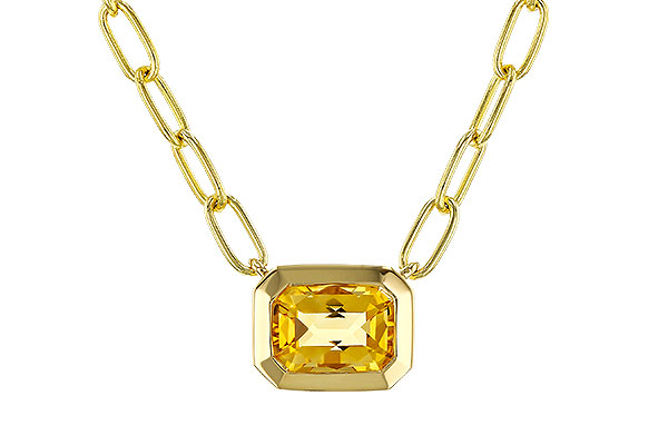 F320-79064: NECKLACE .86 CITRINE (18")