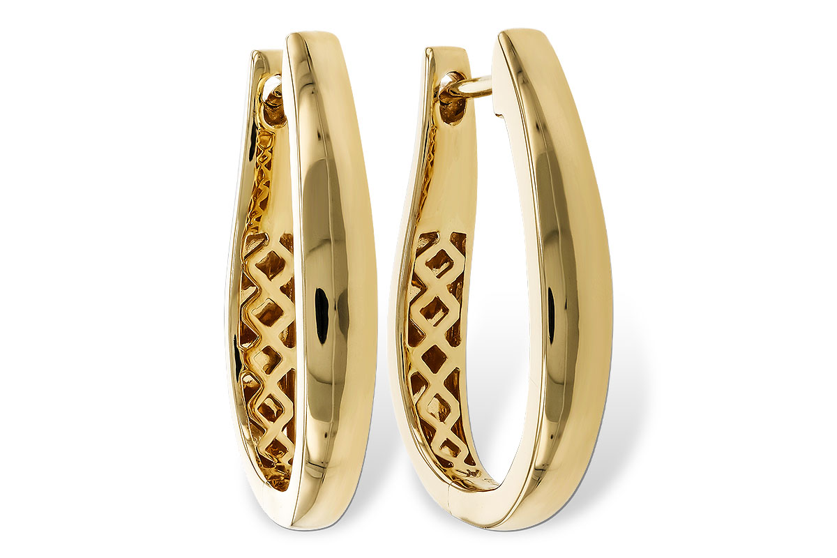 F320-79073: GOLD EARRINGS (22MM)