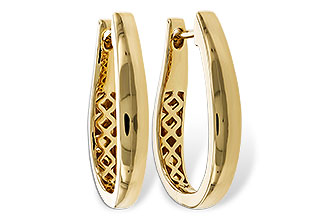F320-79073: GOLD EARRINGS (22MM)