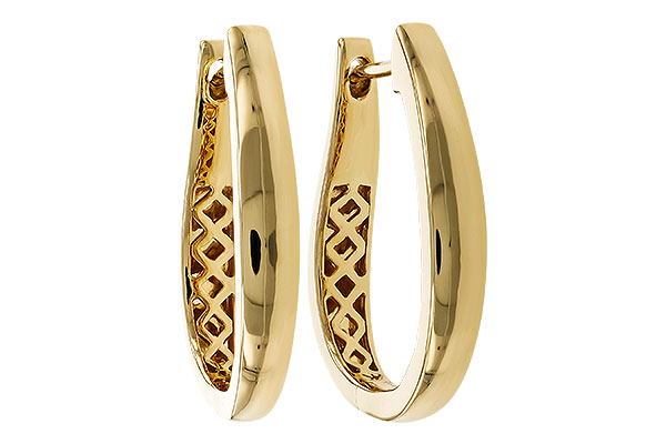 F320-79073: GOLD EARRINGS (22MM)