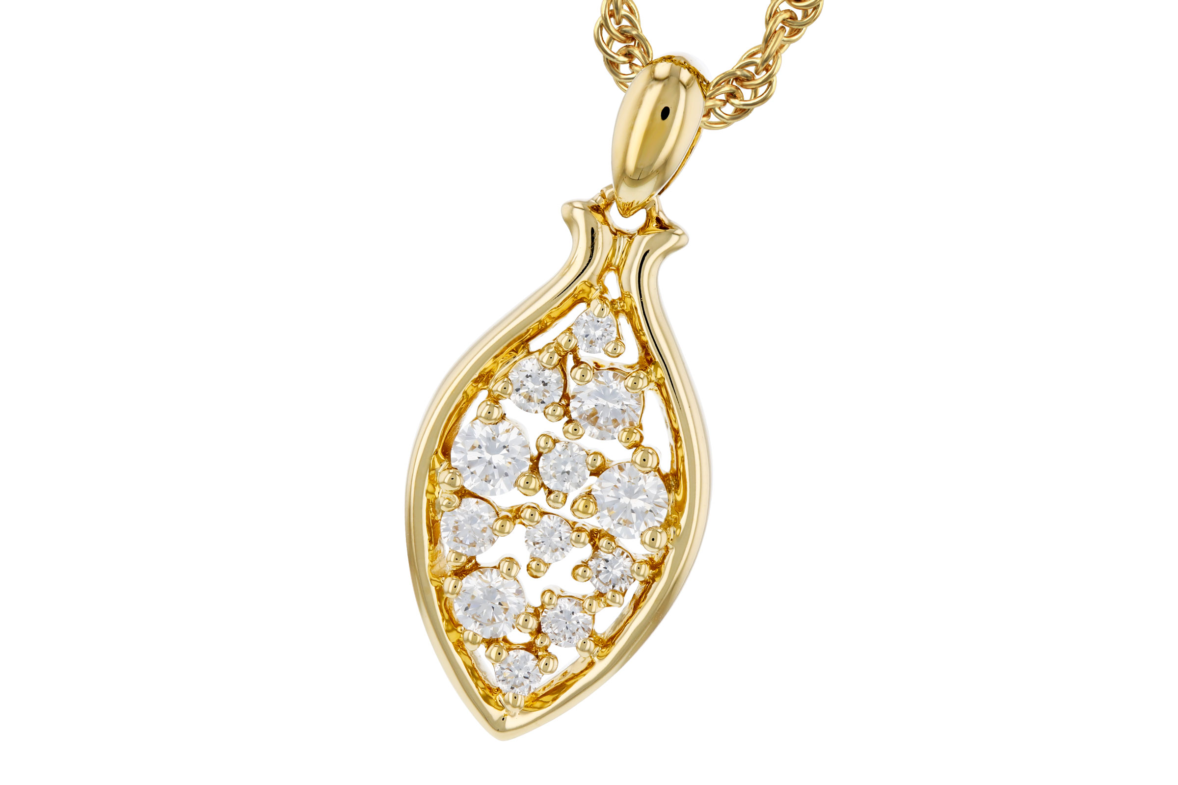 F321-66300: NECKLACE .26 TW