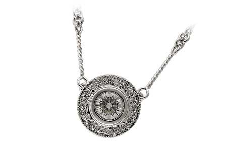 G051-71800: NECKLACE .45 BR .62 TW