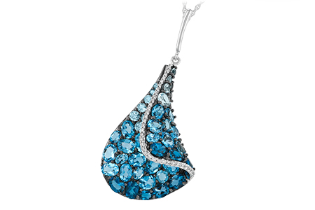 G233-50854: NECK 4.81 BLUE TOPAZ 4.94 TGW