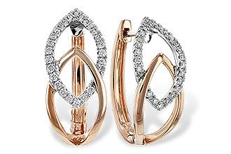 G235-35436: EARRING .25 TW (ROSE & WG)