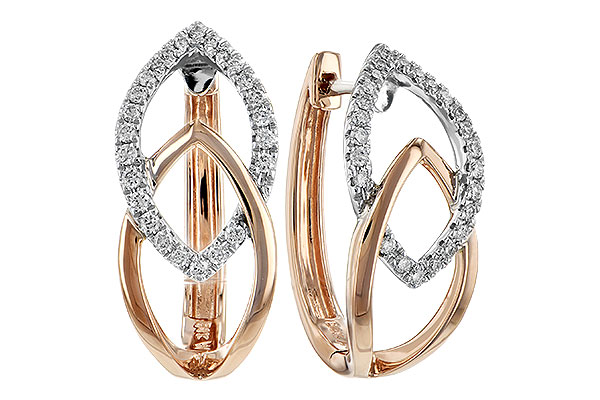 G235-35436: EARRING .25 TW (ROSE & WG)