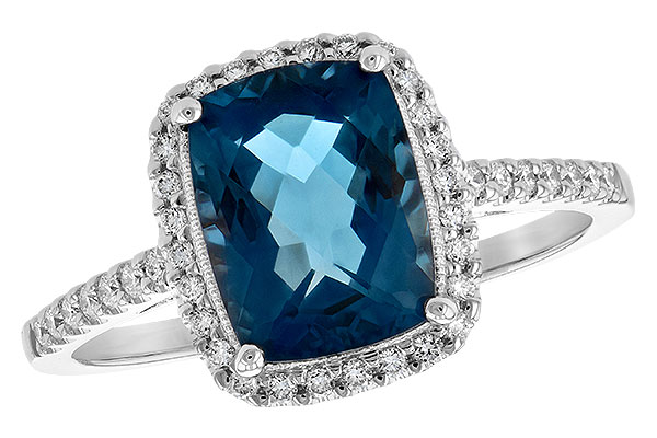 G235-36345: LDS RG 2.42 LONDON BLUE TOPAZ 2.62 TGW
