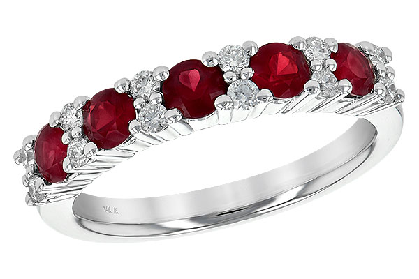 G236-19991: LDS WED RG .88 RUBY 1.12 TGW