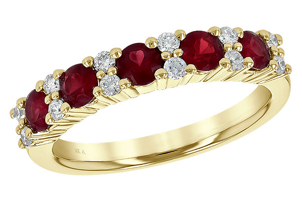G236-19991: LDS WED RG .88 RUBY 1.12 TGW