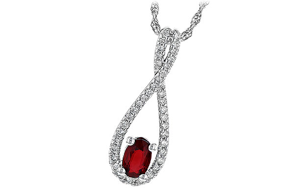 G236-20845: NECK .50 RUBY .74 TGW