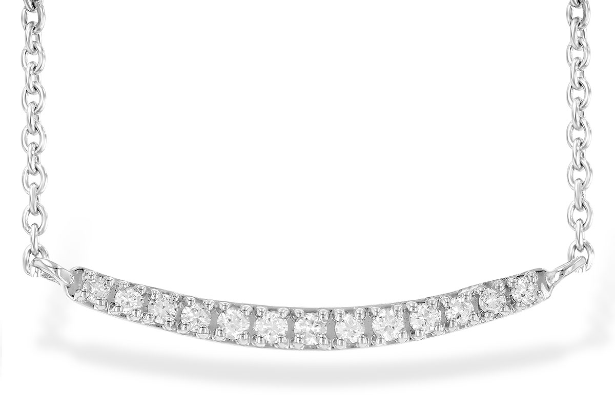 G236-24491: NECKLACE .10 TW (13 STONES)