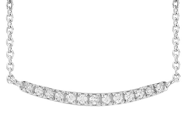 G236-24491: NECKLACE .10 TW (13 STONES)