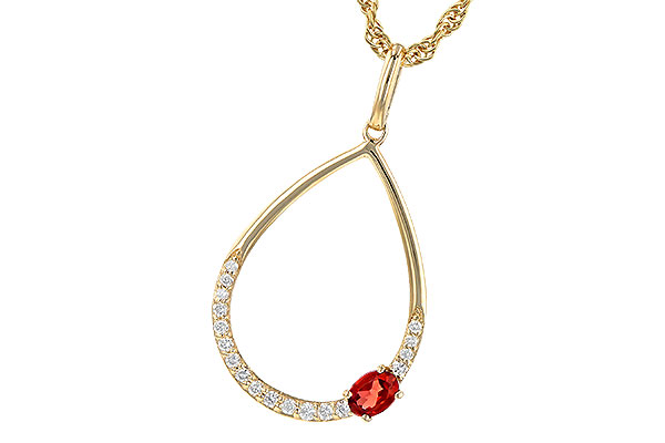 G236-26318: NECK .19 GARNET .28 TGW