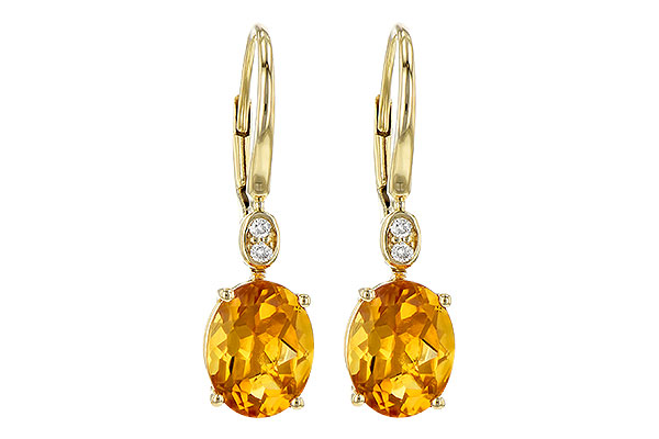 G236-27182: EARR 3.20 TW CITRINE 3.25 TGW (9x7MM CIT)