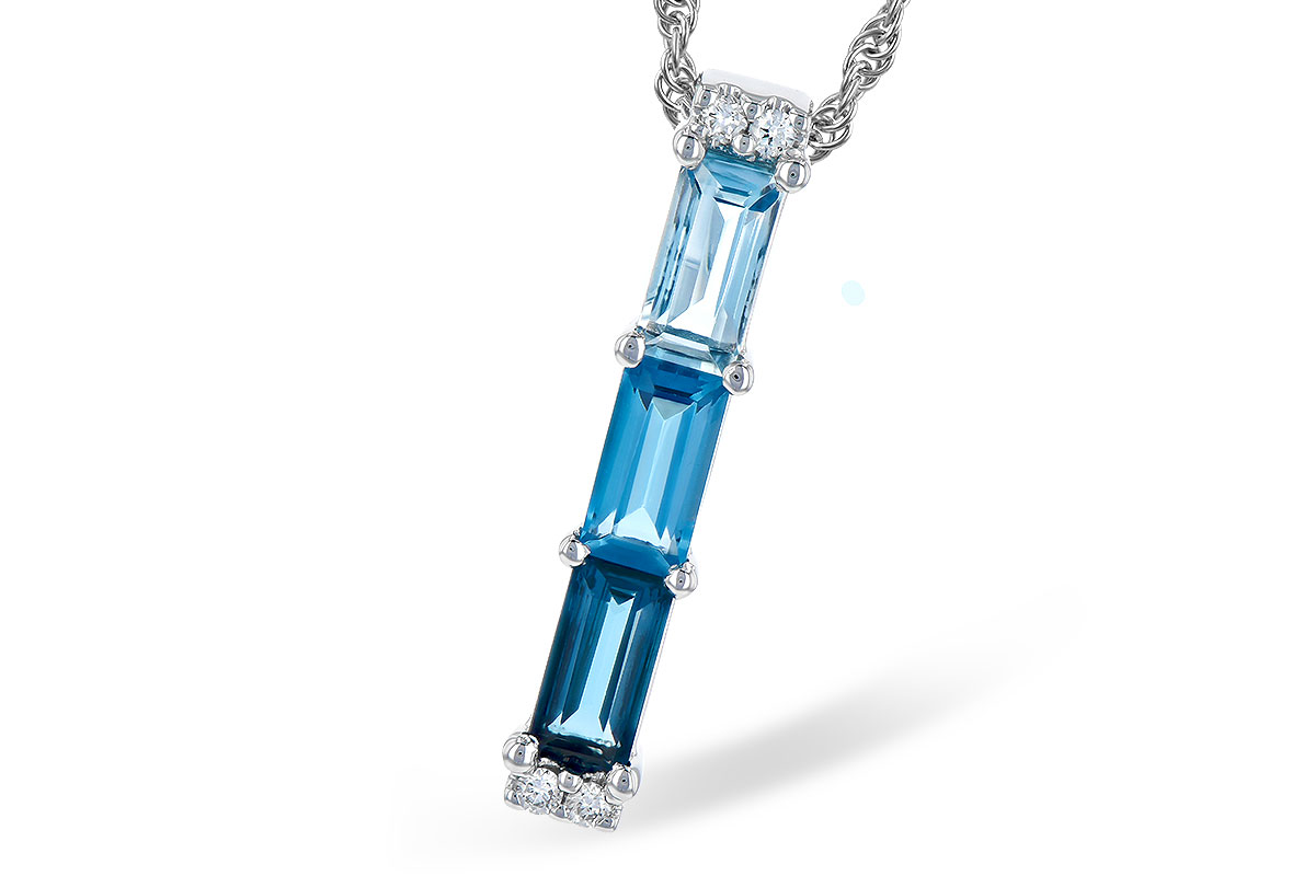 G318-94500: NECK 1.26 BLUE TOPAZ 1.30 TGW