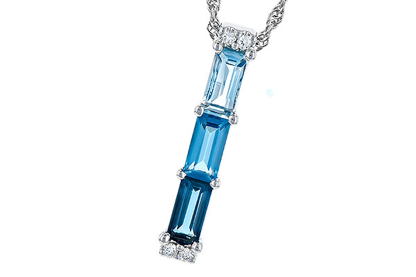 G318-94500: NECK 1.26 BLUE TOPAZ 1.30 TGW