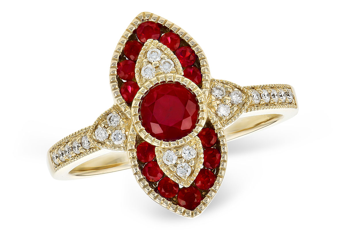 G318-94527: LDS RG .63 TW RUBY .75 TGW