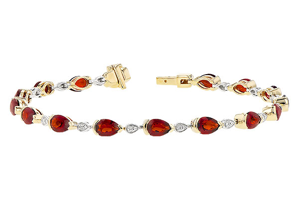 G318-95382: BRACELET 6.44 GARNET 6.60 TGW
