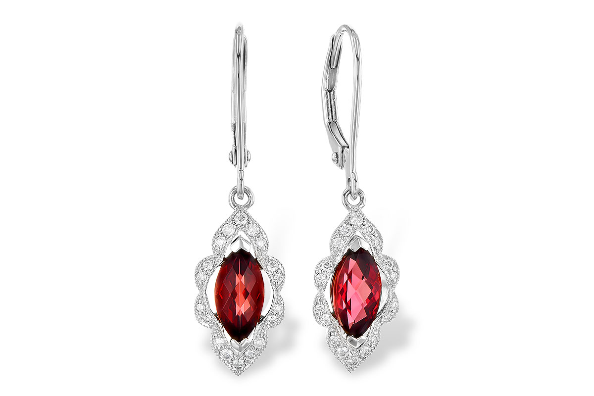 G318-99082: EARR 1.10 TW GARNET 1.25 TGW
