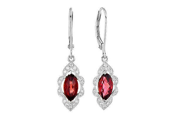 G318-99082: EARR 1.10 TW GARNET 1.25 TGW